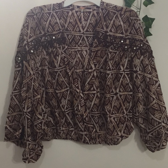 Free People Waverly Pattern Short Sleeve Top - Picture 5 of 14